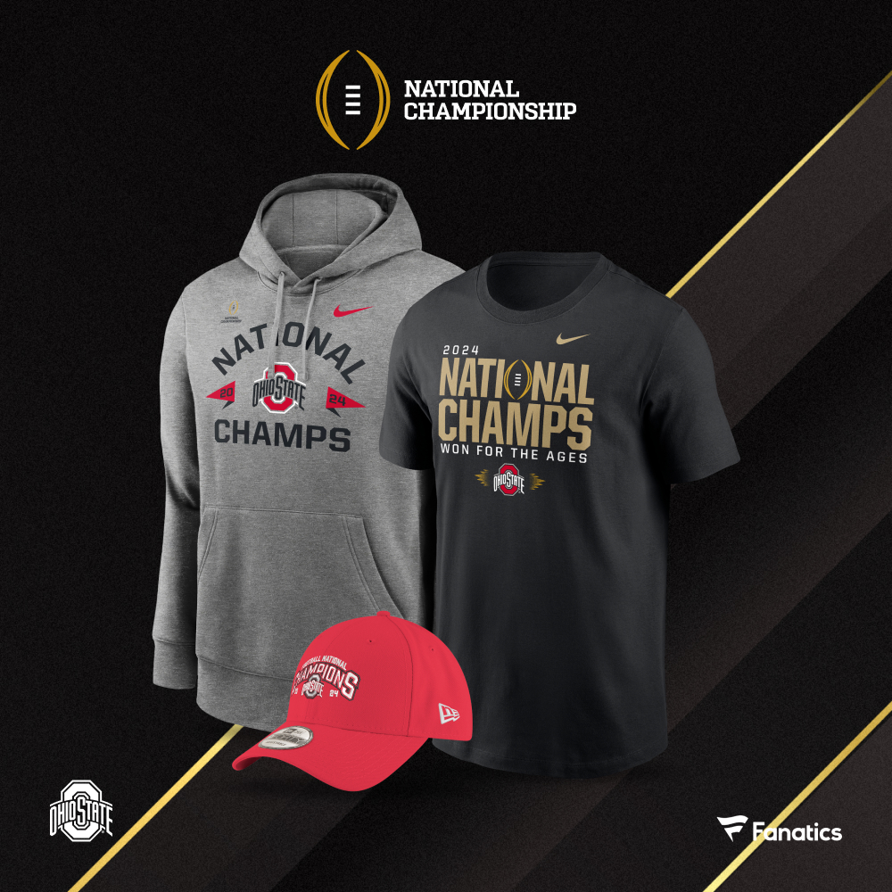 Fanatics: Ohio State Buckeyes national champions hoodies, tees and caps.